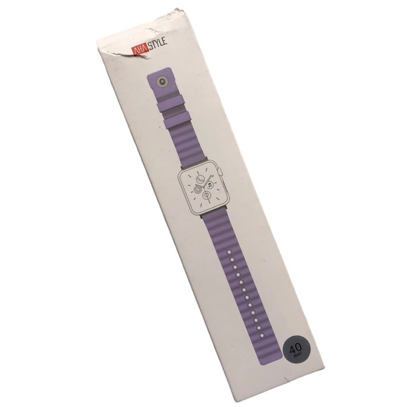 NEW LILAC Purple Silicone Band Apple Watch 38/40/41mm M/L  Haze - Picture 10 of 10